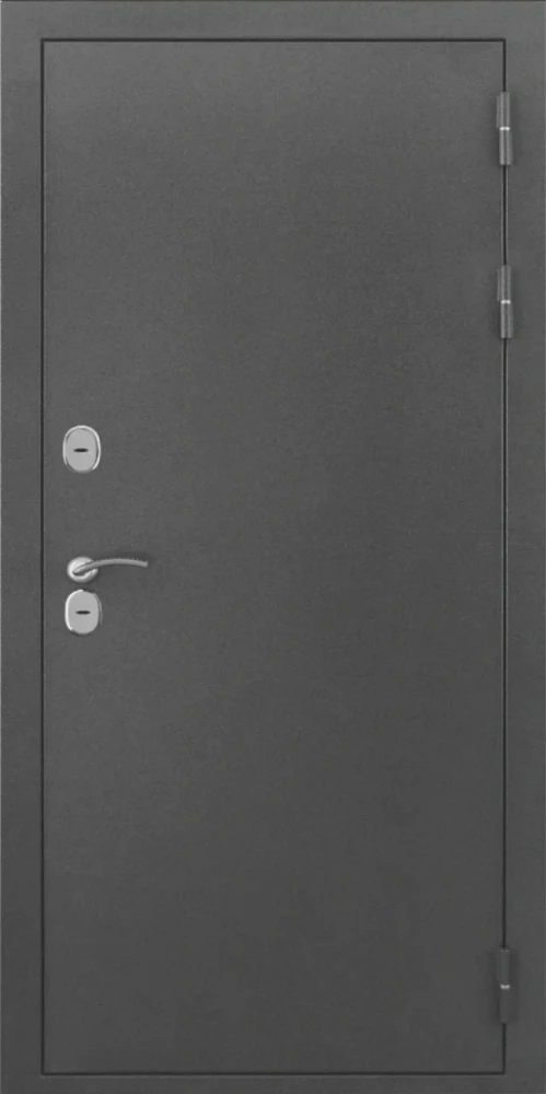 Входная дверь ДвериПРО L-Термо серебро ФЛЗ -1 белый матовый DPRO220946 внешняя сторона