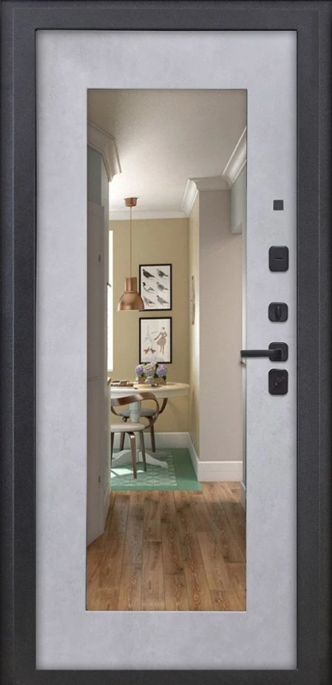 Входная дверь ДвериПРО L-3b ФЛЗ-603 Бетон снежный DPRO201338 внутренняя сторона